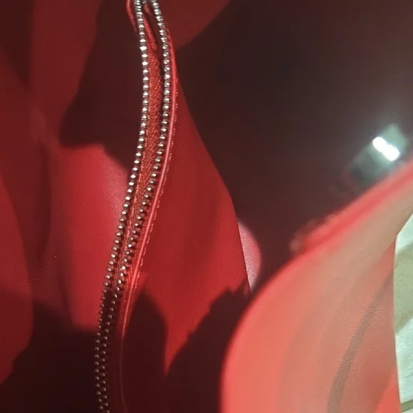 Anthropologie Vibrant Red Shoulder Bag - Picture 4 of 5